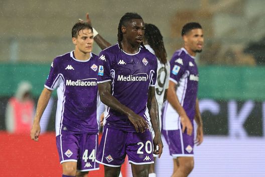 Moise Kean nel corso della sfida tra Fiorentina e Napoli (Photo by Gabriele Maltinti/Getty Images) L’editoriale di Fiorentina-Napoli: Hojlund ridisegna gli azzurri, serata nera per la Viola- immagine 4