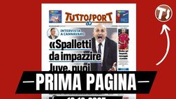Prima pagina Tuttosport: “Cannavaro: “Spalletti da impazzire. Juventus, puoi sognare”