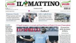 PRIMA PAGINA IL MATTINO OGGI: “Il momento delle decisioni di DeLa”