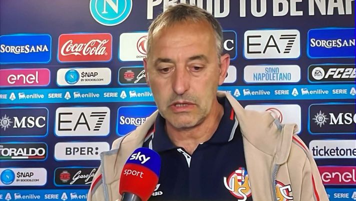 Cremonese, Giampaolo a Sky: 'Sconfitta pesante ma ho fatto una scelta coraggiosa'