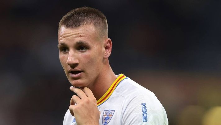 Francesco Camarda (attaccante Lecce in prestito dal Milan, durante Milan-Lecce 3-0 | (Getty Images) Milan, Criscitiello: 'Stanno bruciando Camarda. Ha bisogno di ...'