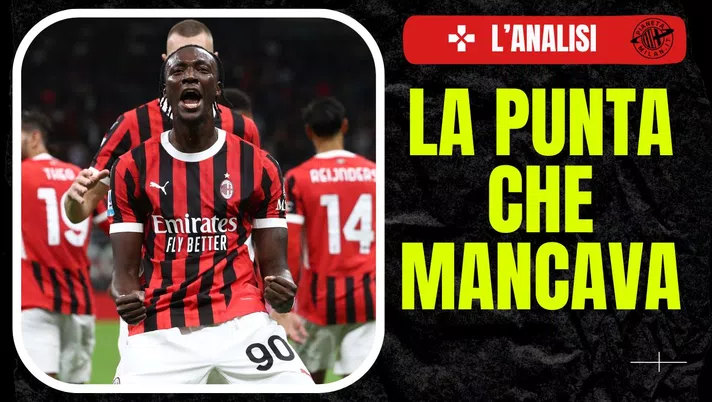 esultanza gol Abraham AC Milan Milan-Venezia 4-0 Serie A 2024-2025