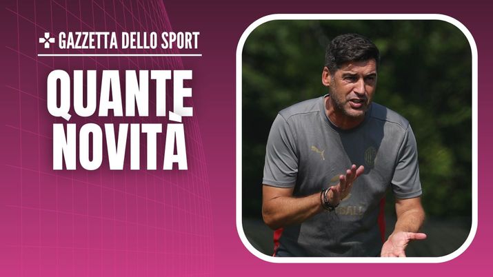 Paulo Fonseca AC Milan allenamento New Jersey