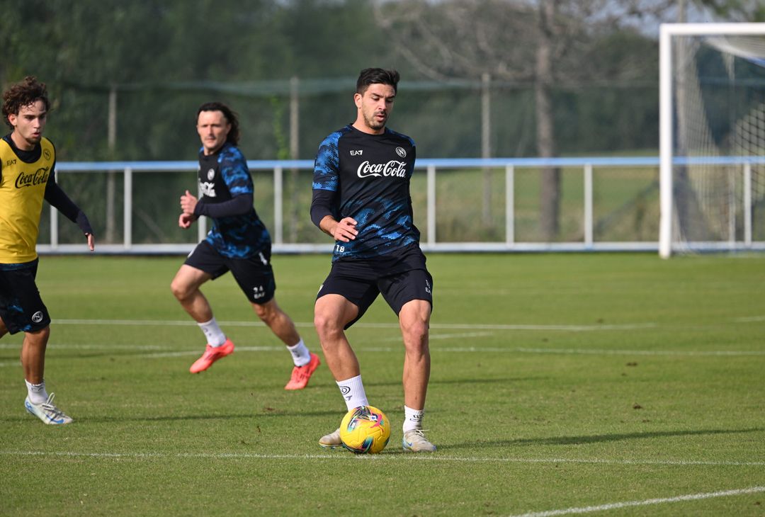 Allenamento a Castel Volturno senza i nazionali
