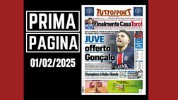Prima pagina Tuttosport: “Milan, Tomori agli ‘Spurs’ paga Giménez”