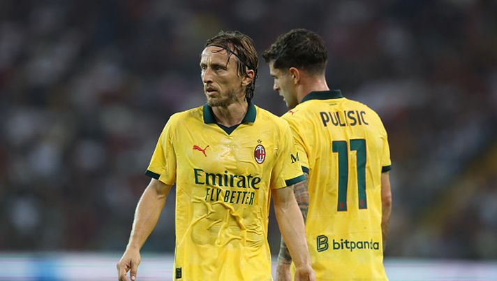 UDINE, ITALY - SEPTEMBER 20: Luka Modric of AC Milan looks on during Serie A match between Udinese Calcio and AC Milan at Stadio Friuli on September 20, 2025 in Udine, Italy. (Photo by Claudio Villa/AC Milan via Getty Images) Klose Modric