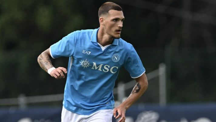 DIMARO, ITALY - JULY 16: SSC Napoli Player Rafa Marin during the the Pre-season Friendly match between SSC Napoli and ASD Anaune Val di Non on July 16, 2024 in Dimaro, Italy. (Photo by SSC NAPOLI/SSC NAPOLI via Getty Images) UFFICIALE – Napoli, ceduto Rafa Marin al Villareal: la formula e il comunicato - immagine 1