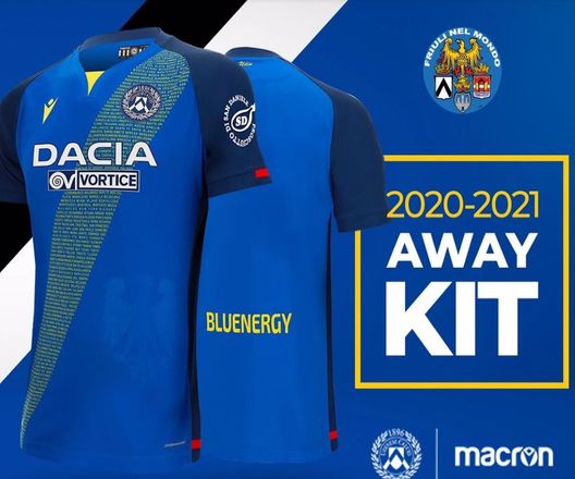 Udinese, la seconda maglia è un omaggio ai Fogolârs Furlans- immagine 2