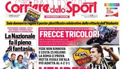 PRIMA PAGINA CORRIERE DELLO SPORT OGGI: “Vendesi Chiesa, Juve su Savinho e Greenwood”