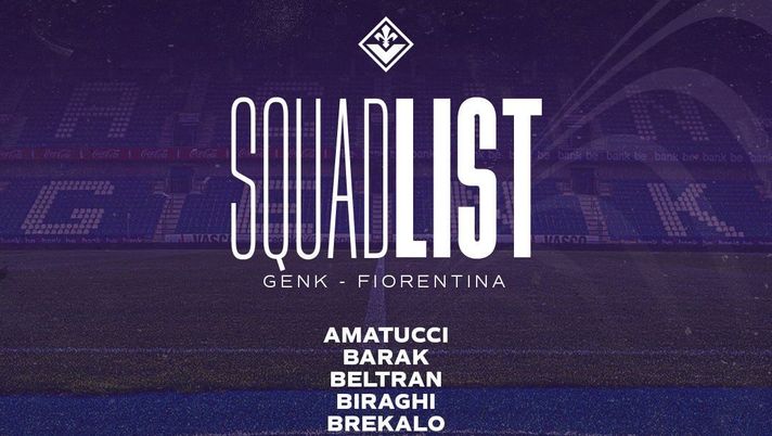 Genk-Fiorentina, i convocati di Italiano: due assenze importanti - immagine 1