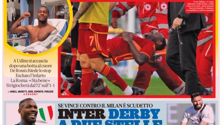 PRIMA PAGINA GAZZETTA DELLO SPORT OGGI