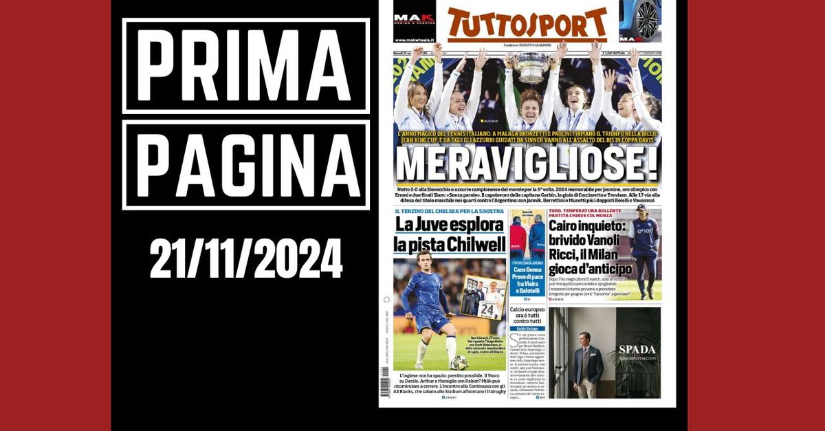 Prima pagina Tuttosport: “Ricci, il Milan gioca d’anticipo”