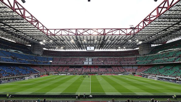 MILAN, ITALY - AUGUST 23: General view inside the stadium prior to the Serie A match between AC Milan and US Cremonese at Giuseppe Meazza Stadium on August 23, 2025 in Milan, Italy. (Photo by Marco Luzzani/Getty Images)  Lega Serie A, il nuovo stadio al posto di San Siro: non fuori Milano… - immagine 1