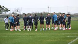Allenamento mattutino per gli azzurri, il lavoro svolto con Conte per Verona