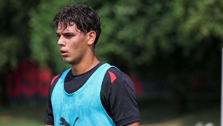 Matteo Dutu, calciatore del Milan Primavera (getty images)