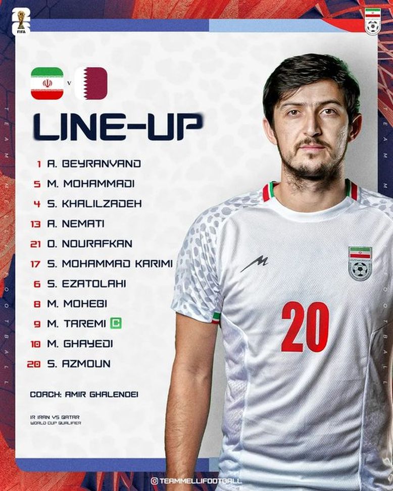 Qualificazioni Mondiali, Taremi in campo dal 1′ contro il Qatar- immagine 3