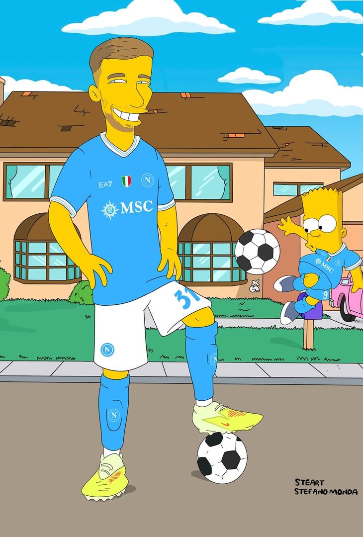 Consegna speciale per Gutierrez e Beukema: i due azzurri versione Simpson – LE FOTO - immagine 8