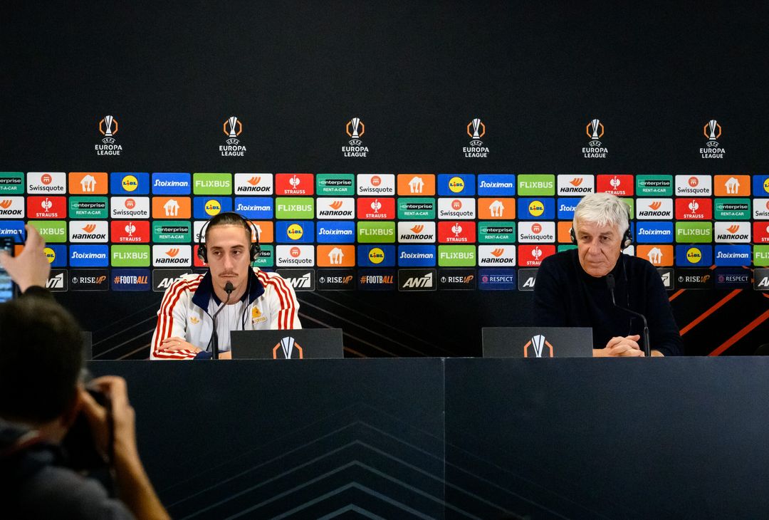 Panathinaikos-Roma, la rifinitura e la conferenza di Gasp e Tsimikas – FOTO GALLERY- immagine 1