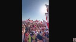 VIDEO / Tifosi del River invadono la spiaggia di Los Angeles: il video è impressionante