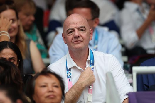 Gianni Infantino, Presidente della FIFA. Cerimonia di chiusura delle Olimpiadi di Parigi. (Foto di Carl Recine/Getty Images) Infantino