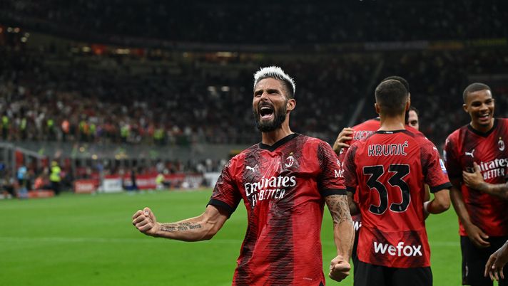 Olivier Giroud AC Milan Milan-Torino 4-1 Serie A 2023-2024