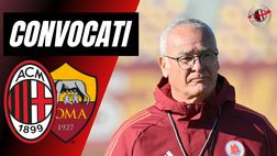Milan-Roma, i convocati di Ranieri: assenza pesante, c’è un ‘esordio’