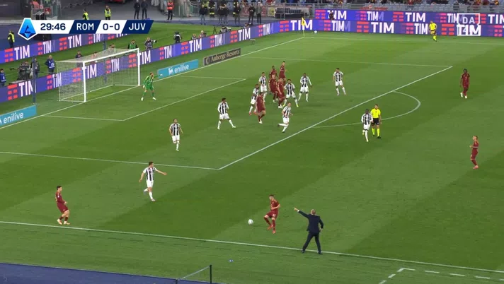 Roma Juventus area tecnica
