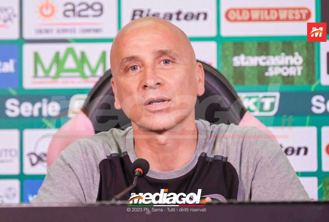 FOTO PALERMO, verso la Reggiana: Eugenio Corini in sala stampa (GALLERY) - immagine 27