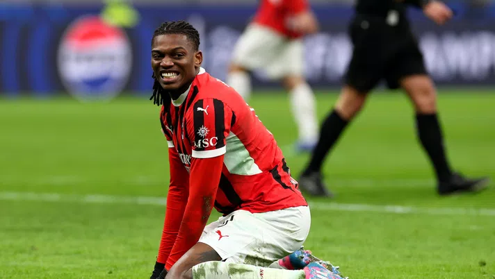 Rafael Leao AC Milan-Feyenoord 1-1 Champions League 2024-25 News