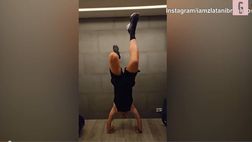VIDEO / Ibra, esercizio acrobatico su Instagram