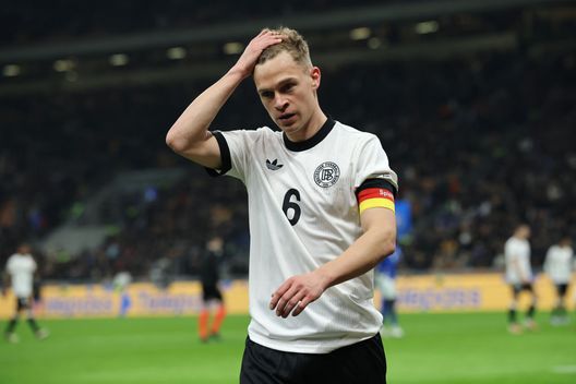 Milano, Italia - 20 marzo 2025: Joshua Kimmich durante la partita Italia-Germania. (Foto di Alex Grimm/Getty Images) Germania-Portogallo, dove vedere la semifinale in tv e streaming live- immagine 2