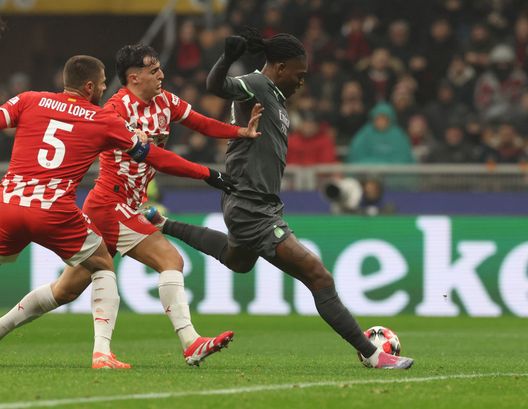 Rafael Leao durante Milan-Girona (Foto Claudio Villa/AC Milan via Getty Images)  Leao-Milan