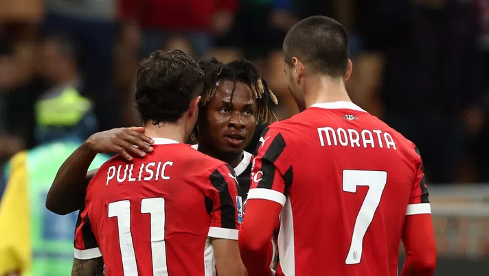 esultanza gol Samuel Chukwueze AC Milan Milan-Udinese 1-0 Serie A 2024-2025