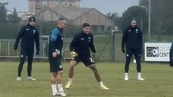 VIDEO L’allenamento del Napoli alla vigilia del Braga: c’è Kvara, assente Osimhen