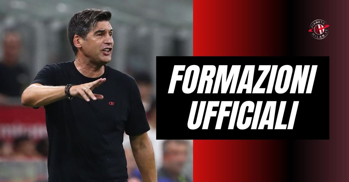 Formazioni ufficiali 