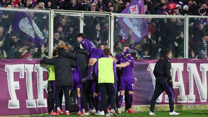 GERMOGLI PH: 6 FEBBRAIO 2025 FIRENZE STADIO ARTEMIO FRANCHI SERIE A FIORENTINA VS INTER NELLA FOTO ESULTANZA Le emozioni di Edo, Biraghi “presente” e quelli splendidi abbracci collettivi - immagine 1