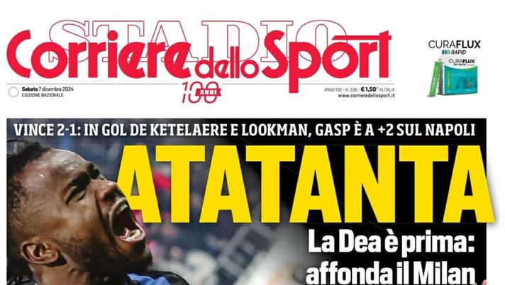 PRIMA PAGINA CORRIERE DELLO SPORT OGGI: “Luiz Felipe: Juve o Napoli” prima pagina corriere dello sport oggi