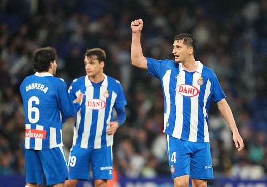 Marash Kumbulla esulta dopo il gol segnato contro il Getafe, il 18 aprile 2025. (Foto di Alex Caparros/Getty Images) Barcellona ad un passo dal titolo: dove seguire il derby con l’Espanyol in Tv e streaming- immagine 4