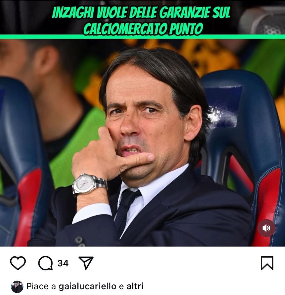“Stavolta chiederà garanzie forti sul mercato Inter”. E la moglie di Inzaghi mette il like!- immagine 2