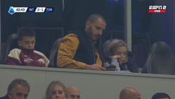 Inter-Torino 3-2, Bonucci Jr sugli spalti di San Siro con la tuta del Toro