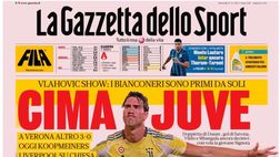 PRIMA PAGINA GAZZETTA DELLO SPORT OGGI: “Cima Juve, bianconeri primi da soli”