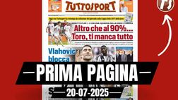 Prima pagina Tuttosport: Vlahovic blocca il mercato della Juve