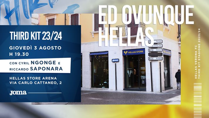 foto hellas Verona fc  Terza maglia Hellas, giovedì la presentazione - immagine 1