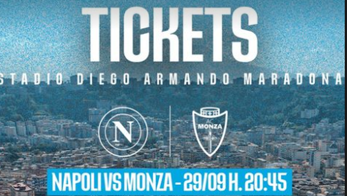 Napoli-Monza, da domani saranno in vendita i biglietti: info e prezzi - immagine 1
