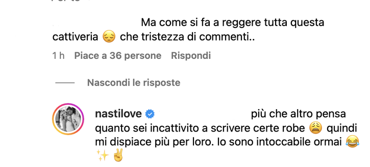 Chiara Nasti: “Commenti negativi? Mi spiace più per loro: io ormai sono…”- immagine 2