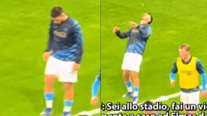 Elmas, l’immagine sfuggita a tutti: palleggio con un oggetto particolare – IL VIDEO - immagine 1