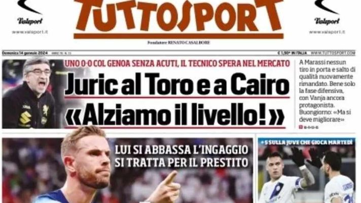 LA PRIMA PAGINA di TUTTOSPORT: “Rrahmani urlo Napoli, ma è furia Salernitana” - immagine 1