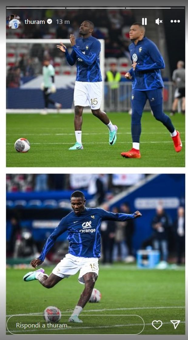 Serata speciale per la Francia di Thuram. Lui sui social: “History”- immagine 2