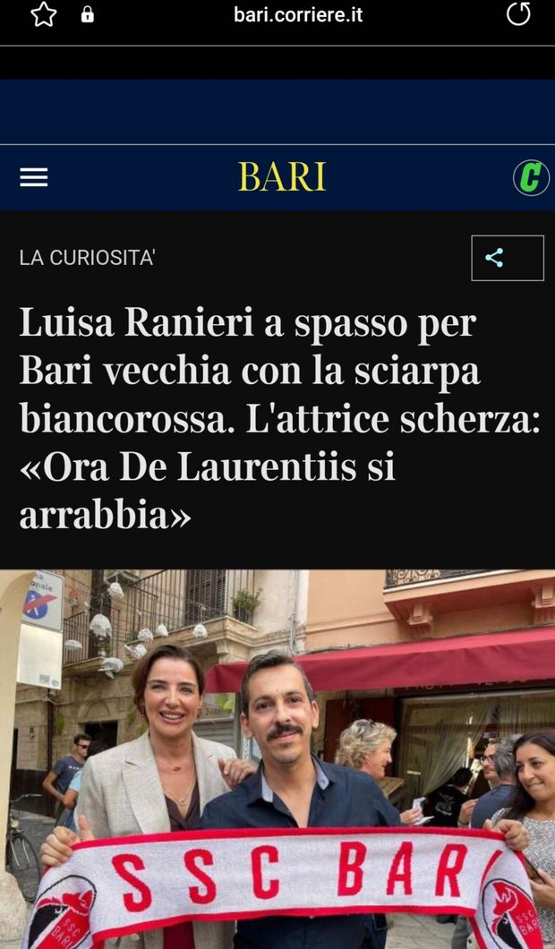 Il derby di Luisa Ranieri: tifa Napoli, ma Lolita Lo Bosco ha il cuore barese…- immagine 3