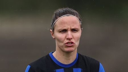 MILAN, ITALY - MAY 01: Lisa Alborghetti of FC Internazionale looks on during the Women Serie A playoffs match between FC Internazionale and Fiorentina at Arena Civica Gianni Brera on May 01, 2024 in Milan, Italy. (Photo by Francesco Scaccianoce - Inter/Inter via Getty Images)